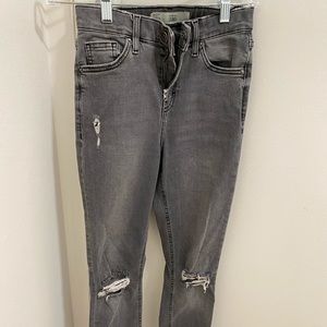 Topshop Jaime jeans in grey